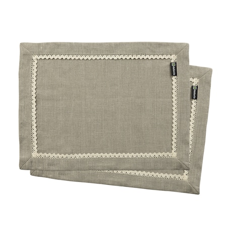 Podkładka z koronką 30x40 cm 2 szt. 30x40 lniany