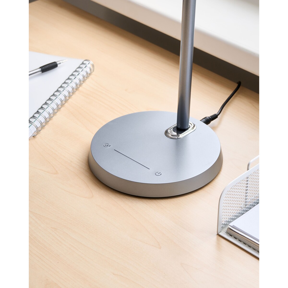 Lampa biurkowa LED LEONIS Ze ściemniaczem Szary