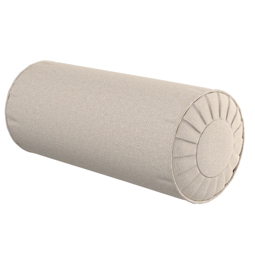Poduszka wałek z zakładkami, szary, Ø20 x 50 cm, Living
