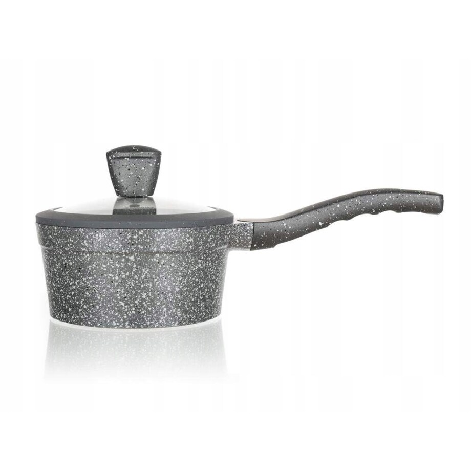 GARNEK RONDEL 16 cm 1,3 L POWŁOKA GRANITE banquet rondelek do gotowania