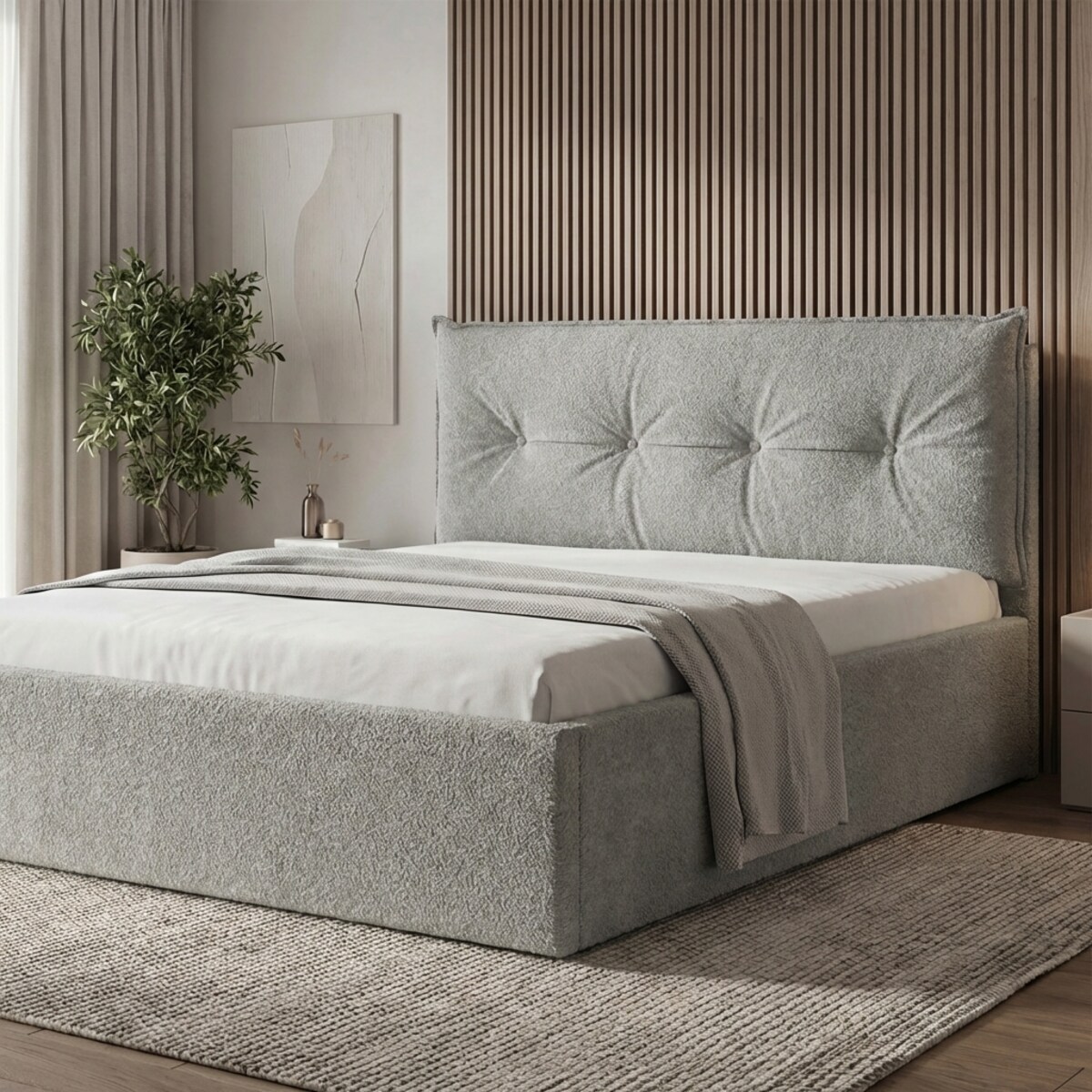 Łóżko Tapicerowane Regal 120X200 Stelaż Pojemnik Na Pościel Loop 17