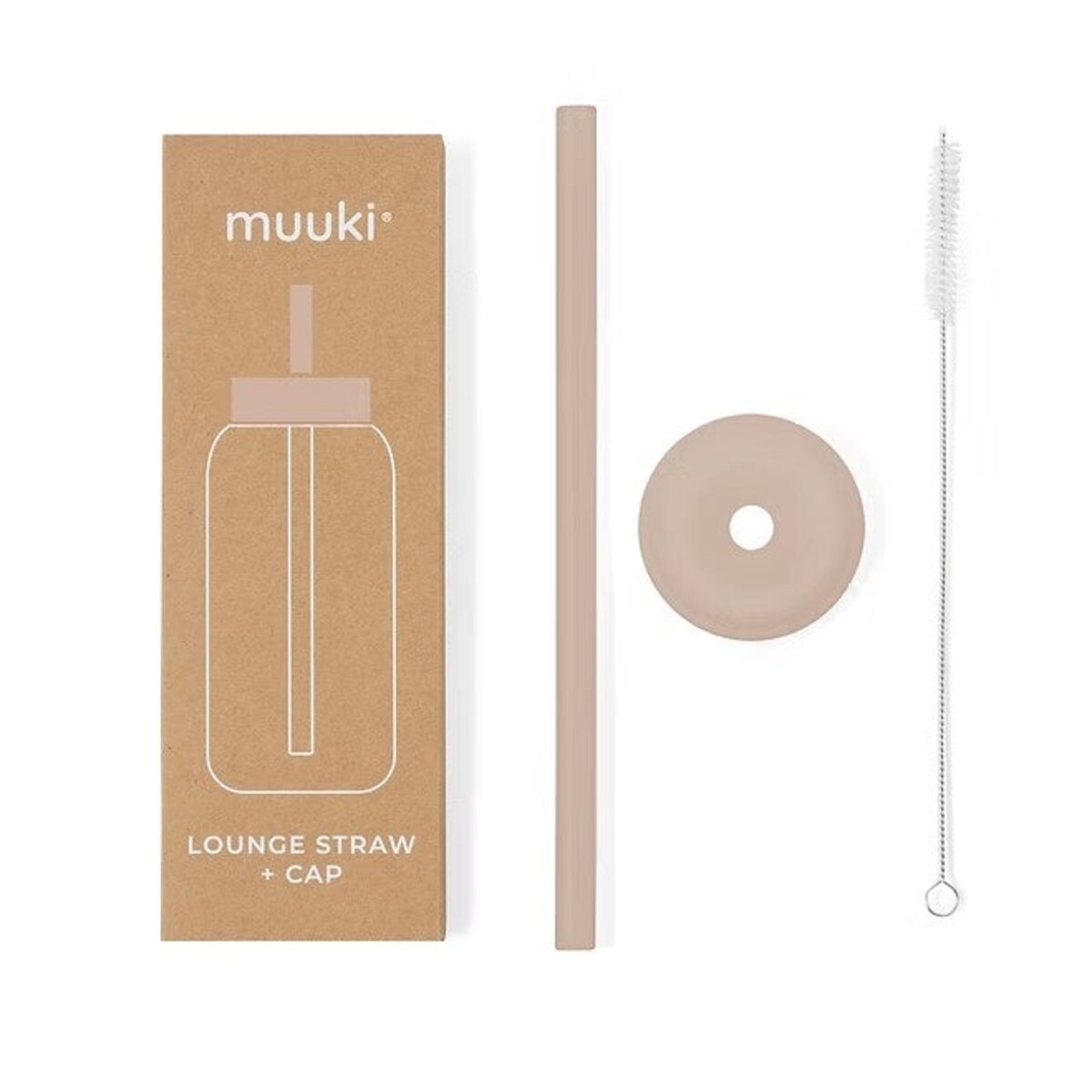 MUUKI słomka do butelki 720 ml, Desert Rose