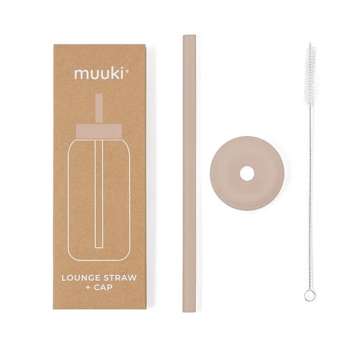 MUUKI słomka do butelki 720 ml, Desert Rose