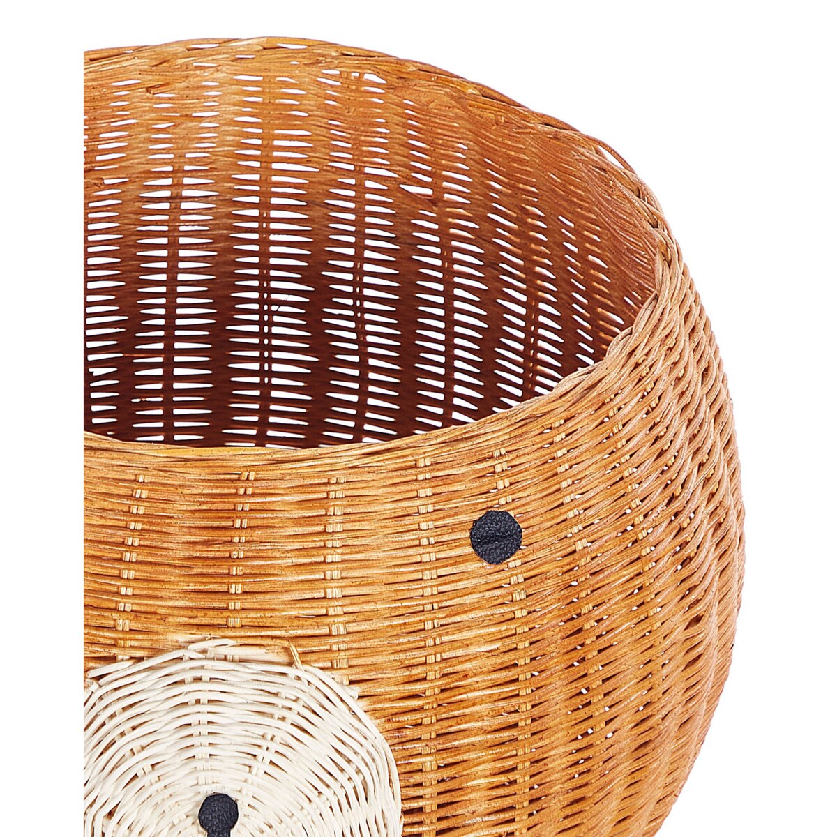 Kosz pleciony miś rattanowy naturalny HIMBA