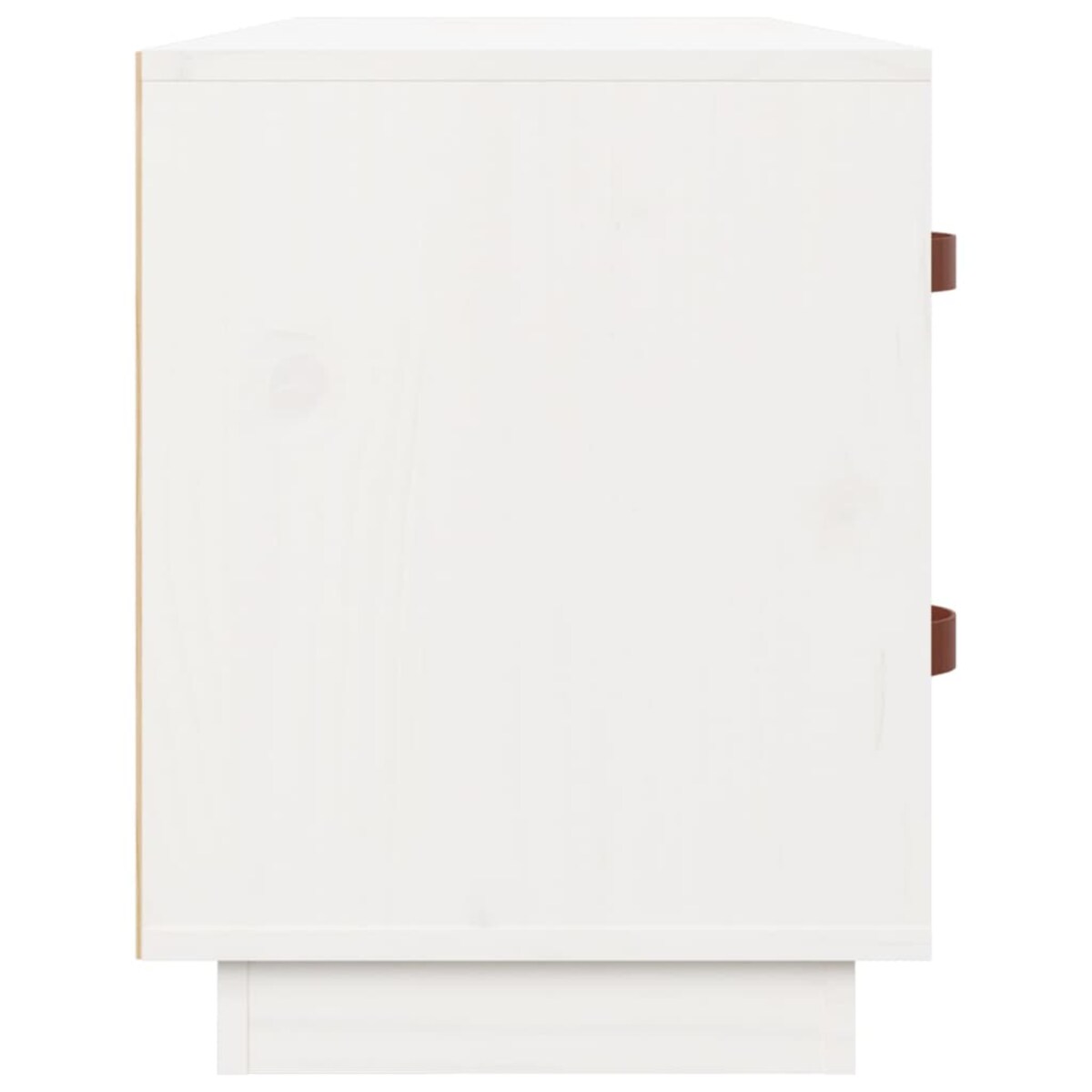 vidaXL Szafka na buty, biała, 100x34x45 cm, lite drewno sosnowe