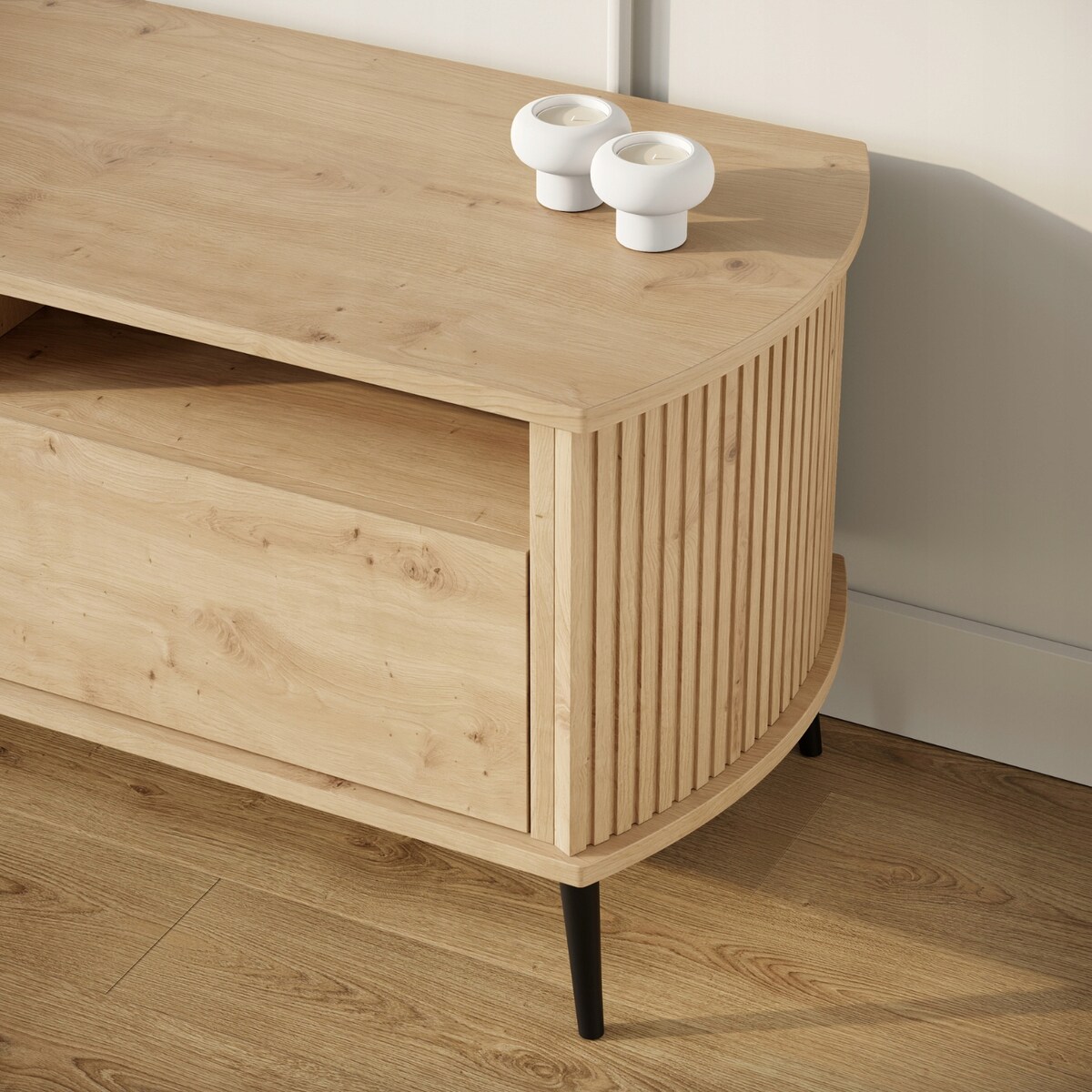 Szafka RTV 150cm Komoda Pod Telewizor DĄB ARTISAN Do Salonu PREMIUM VERLO