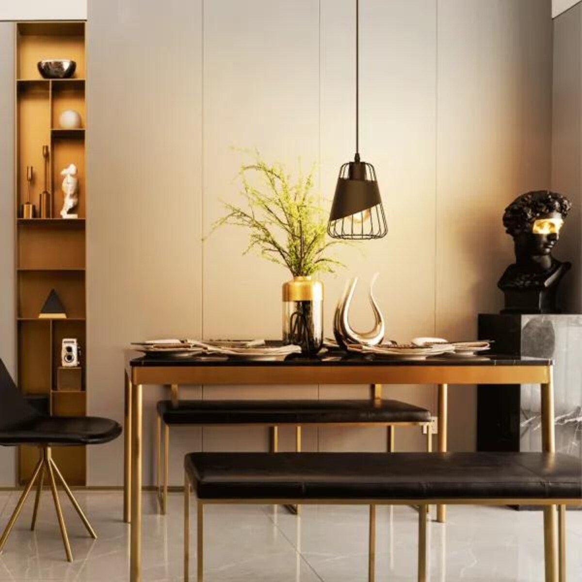 lampa wisząca z metalowy siatkowany klosz z tkaniną e27 czarna