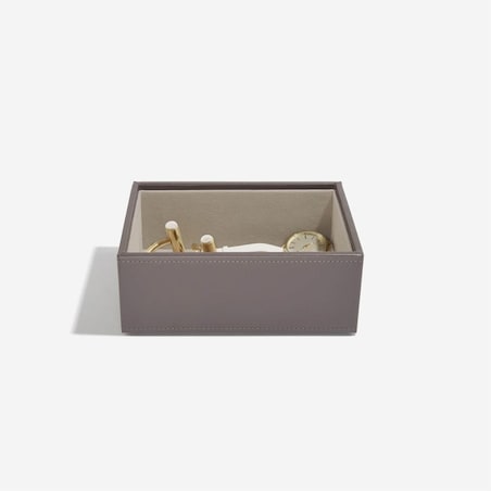 Szkatułka na biżuterię Stackers open mini szaro-beżowa