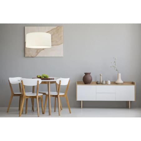 Lampa wisząca NATURAL CREAM 60 kremowa