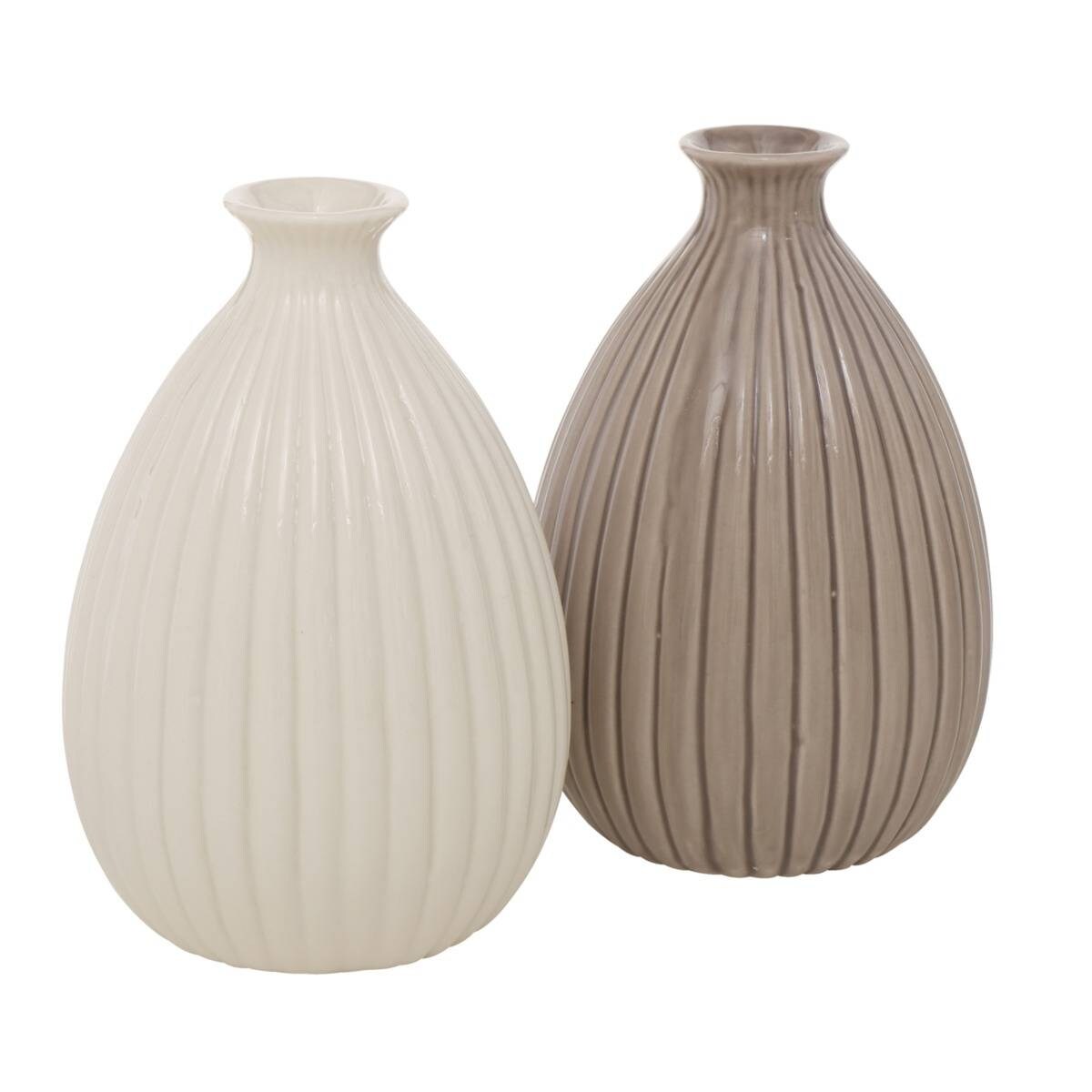 Wazon ozdobny Pilar, porcelanowy, 15 cm