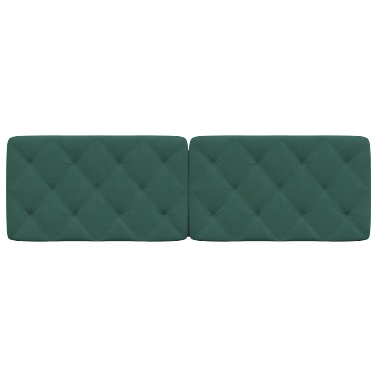 vidaXL Poduszka na wezgłowie, ciemnozielona, 160 cm, aksamitna