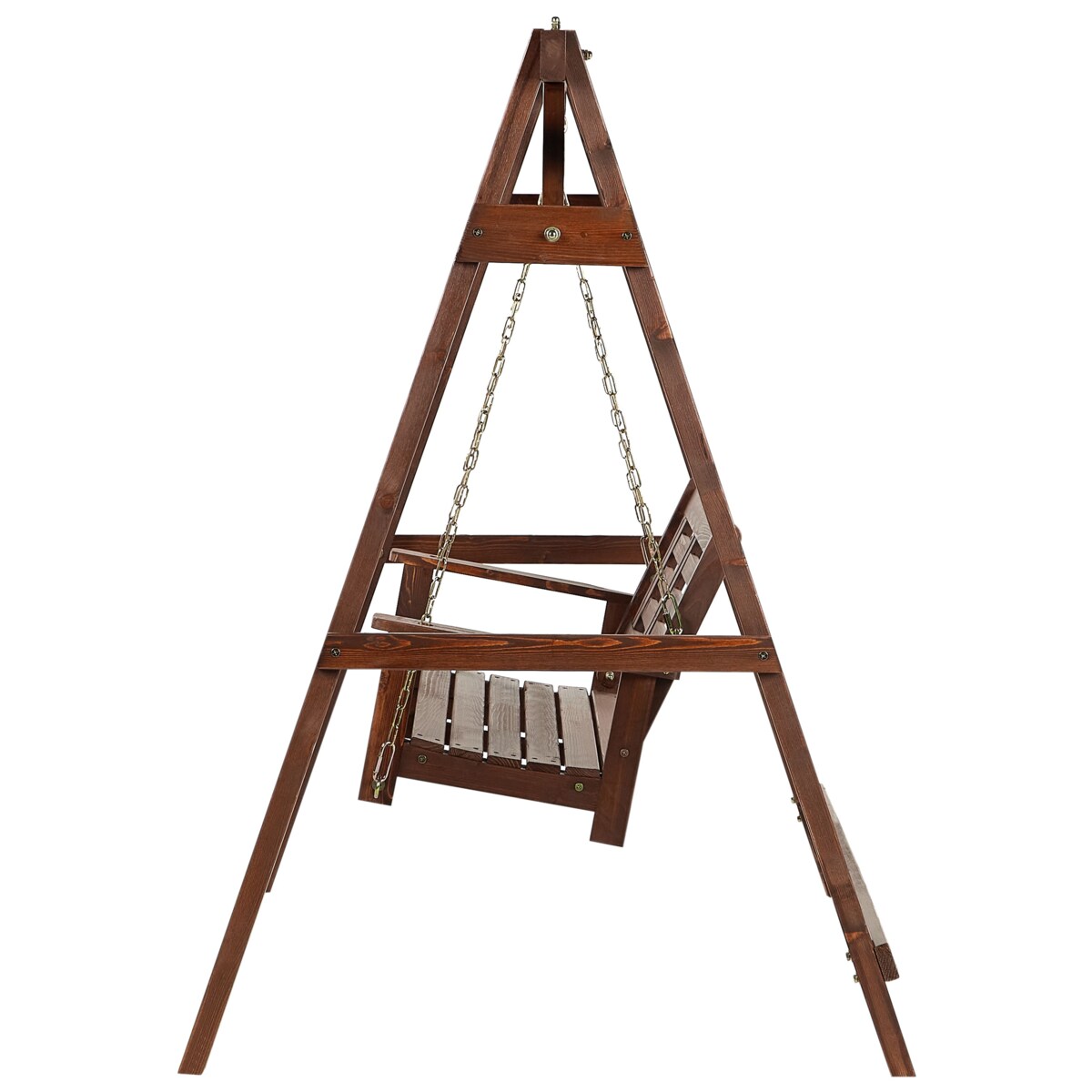 Huśtawka ogrodowa NERITO Drewno Ciemne drewno