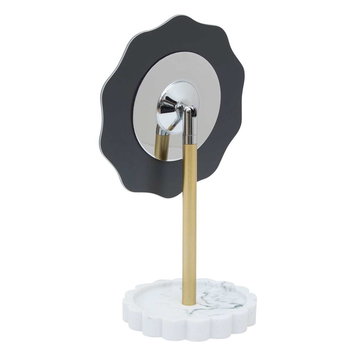 Lusterko kosmetyczne kwiatek MARBY z tacą na biżuterię, Ø 12,2 cm