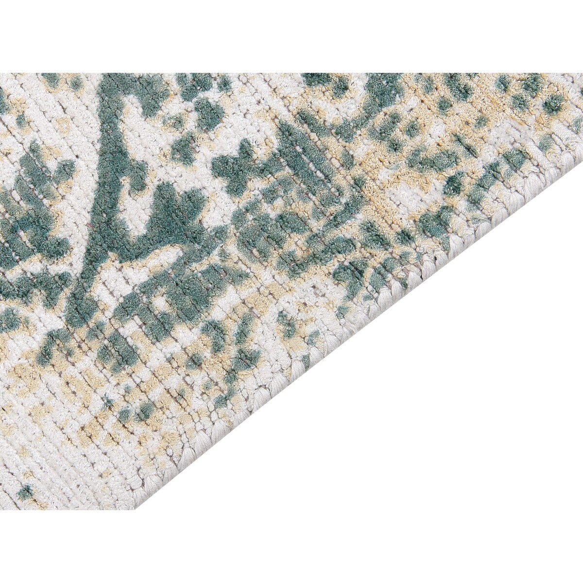 Dywan z wiskozy 140 x 200 cm beżowo-zielony BOYALI