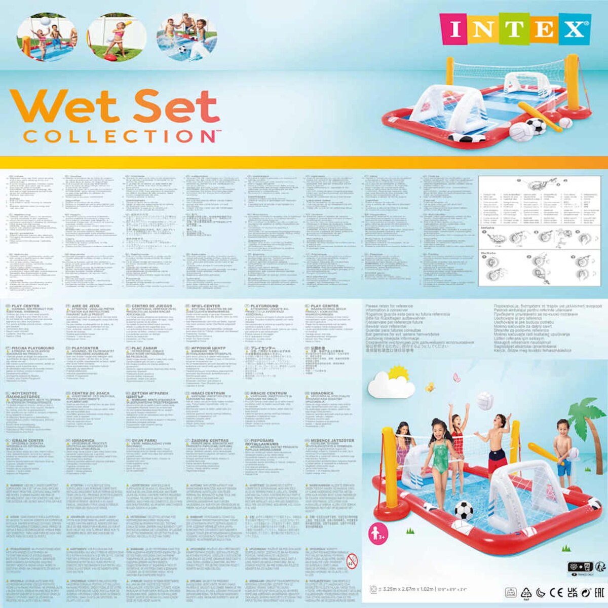 Intex Basen dla dzieci Action Sports Play Center, 325x267x102 cm