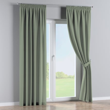 Zasłona na taśmie marszczącej 1 szt. 130x245 szałwiowy