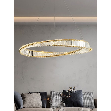 Lampa Sufitowa Wisząca App1064-1Cp Led Złoty, Metal