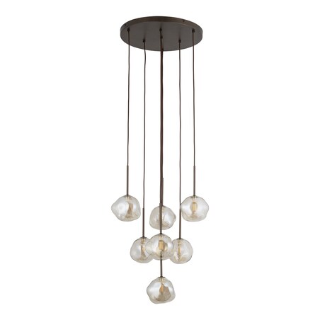 Lampa wisząca TK Lighting LAVA BROWN 11328 brązowa, nowoczesna дизайнерская