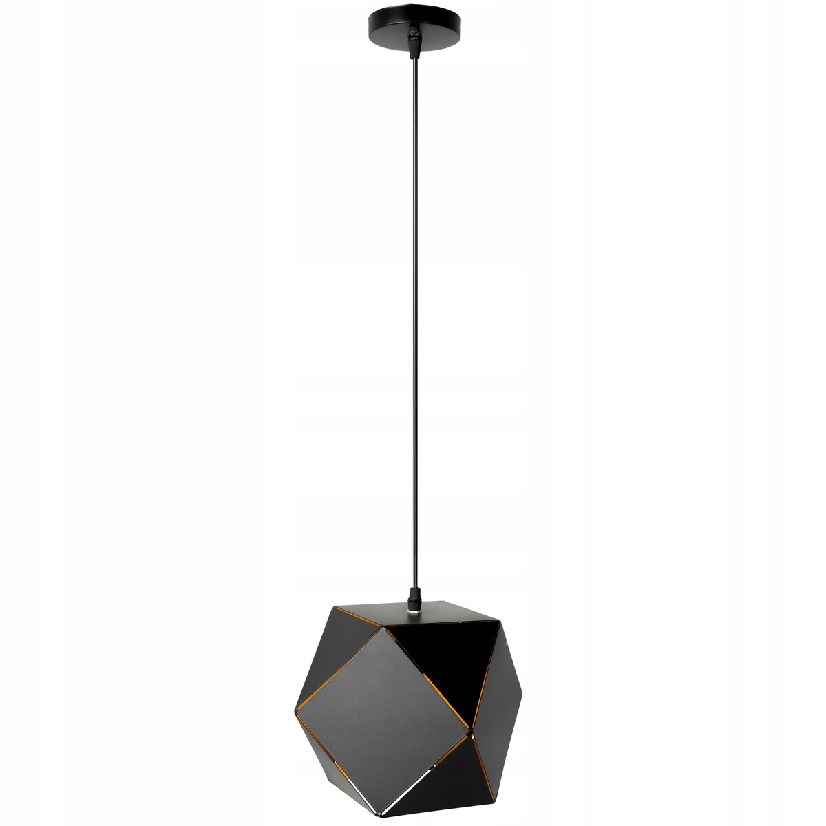 Lampa Wisząca Sufitowa Geometryczna Czarna Loft