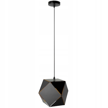 Lampa Wisząca Sufitowa Geometryczna Czarna Loft