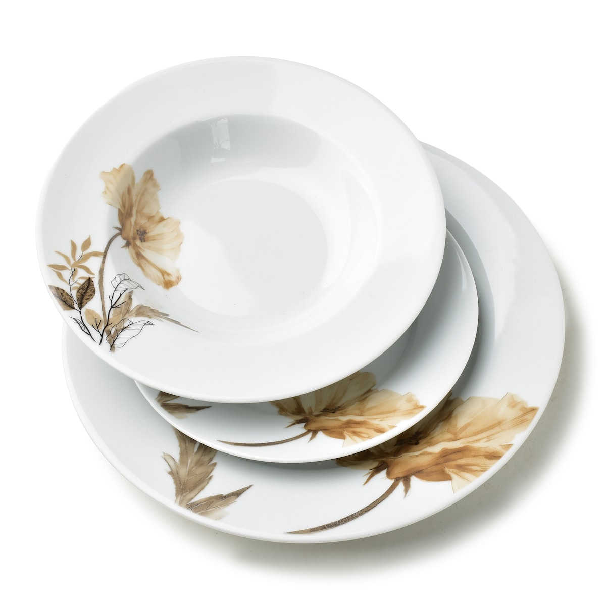 Komplet obiadowy 18-elementowy LEA BEIGE