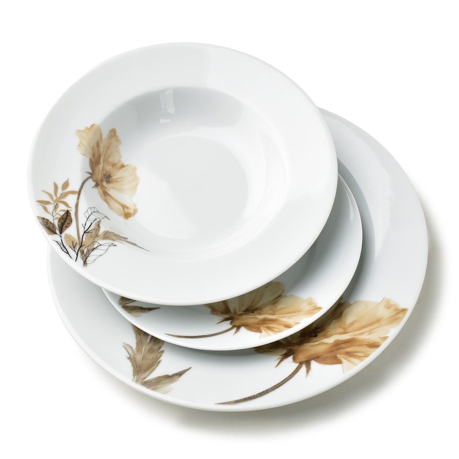 Komplet obiadowy 18-elementowy LEA BEIGE