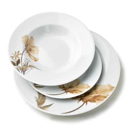 Komplet obiadowy 18-elementowy LEA BEIGE