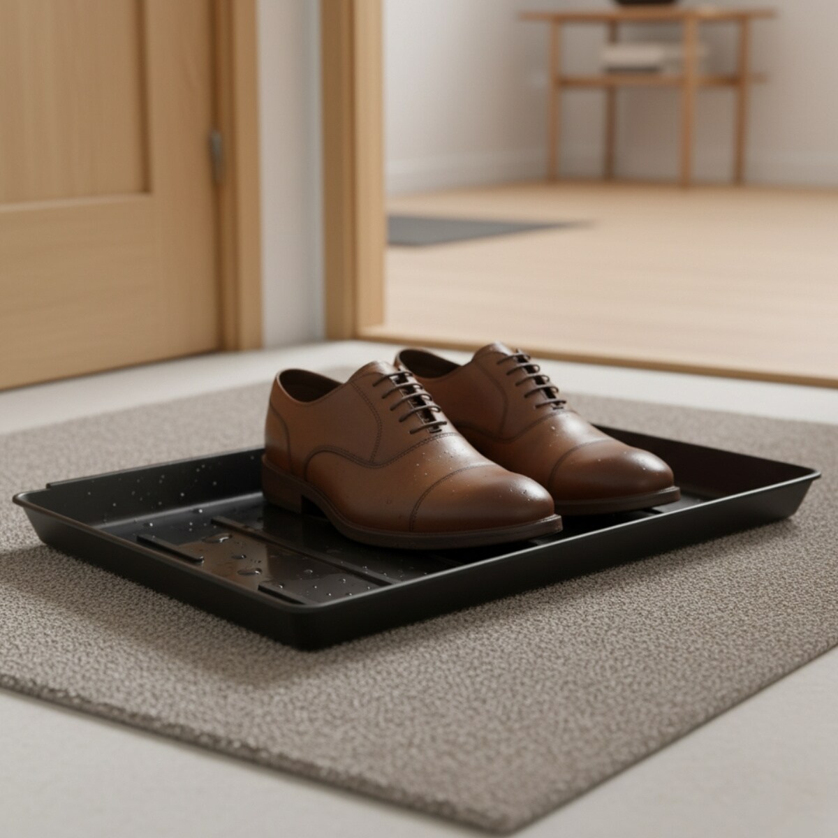 Ociekacz na buty NIU, 3 plastikowe tacki, 35 x 27 x 3 cm