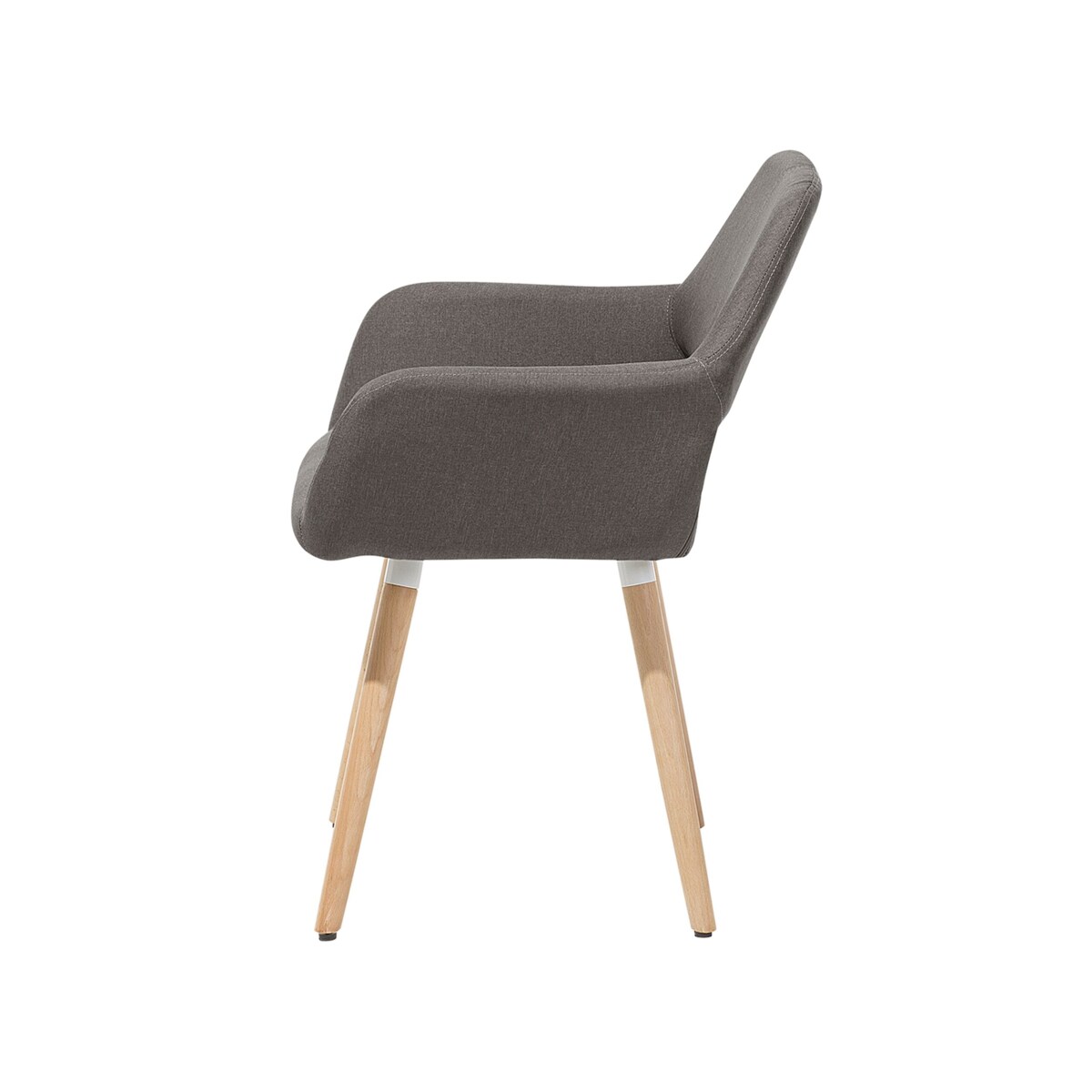 Zestaw 2 krzeseł do jadalni szarobeżowy CHICAGO