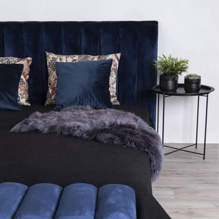 House Nordic Stolik boczny Anne, 47 cm, okrągły, czarny