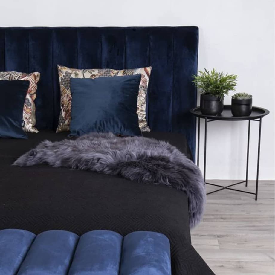 House Nordic Stolik boczny Anne, 47 cm, okrągły, czarny