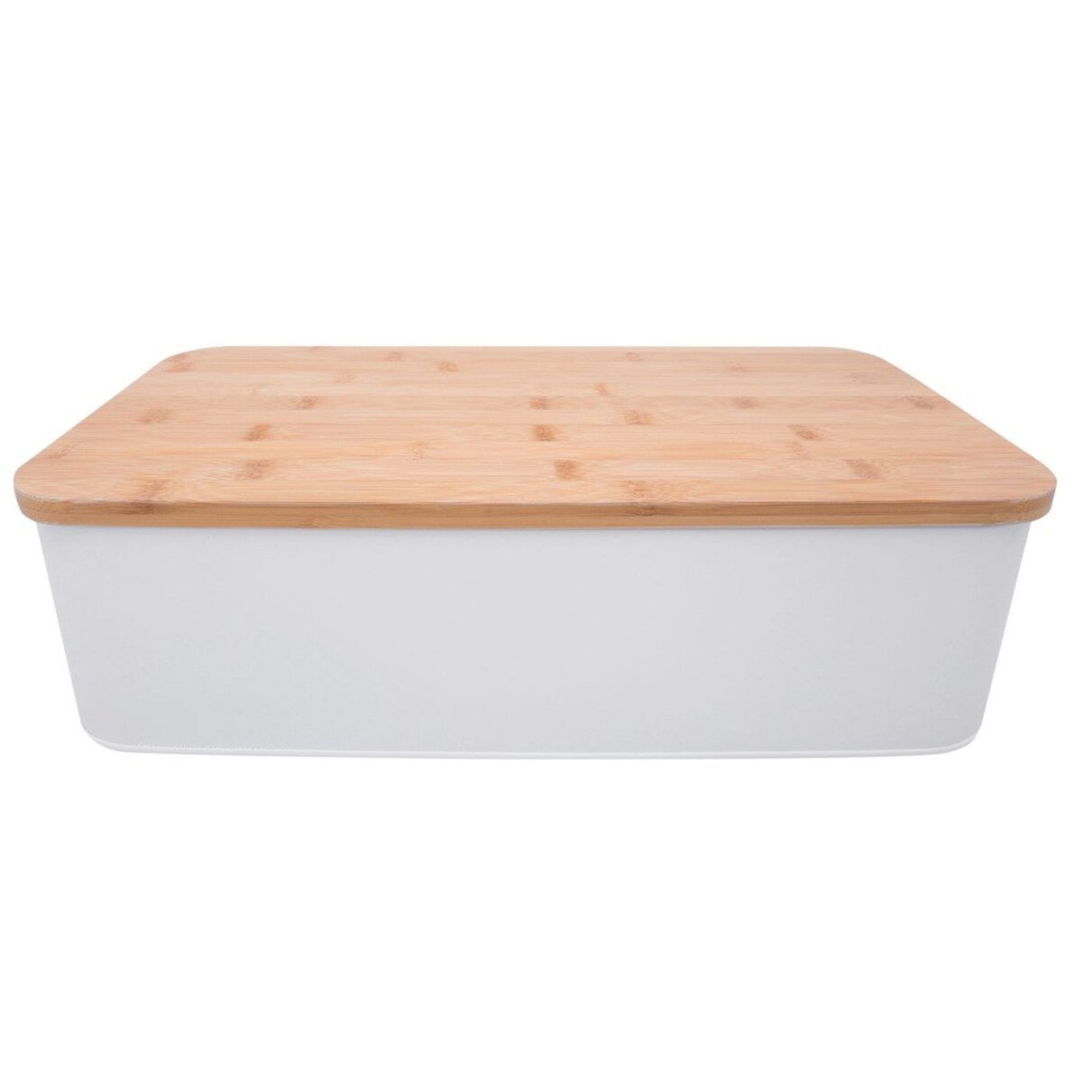 Metalowy chlebak z bambusową deską do krojenia, 2w1, ZELLER