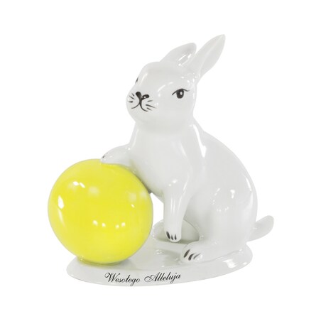 Zajączek wielkanocny z żółtą pisanką G455