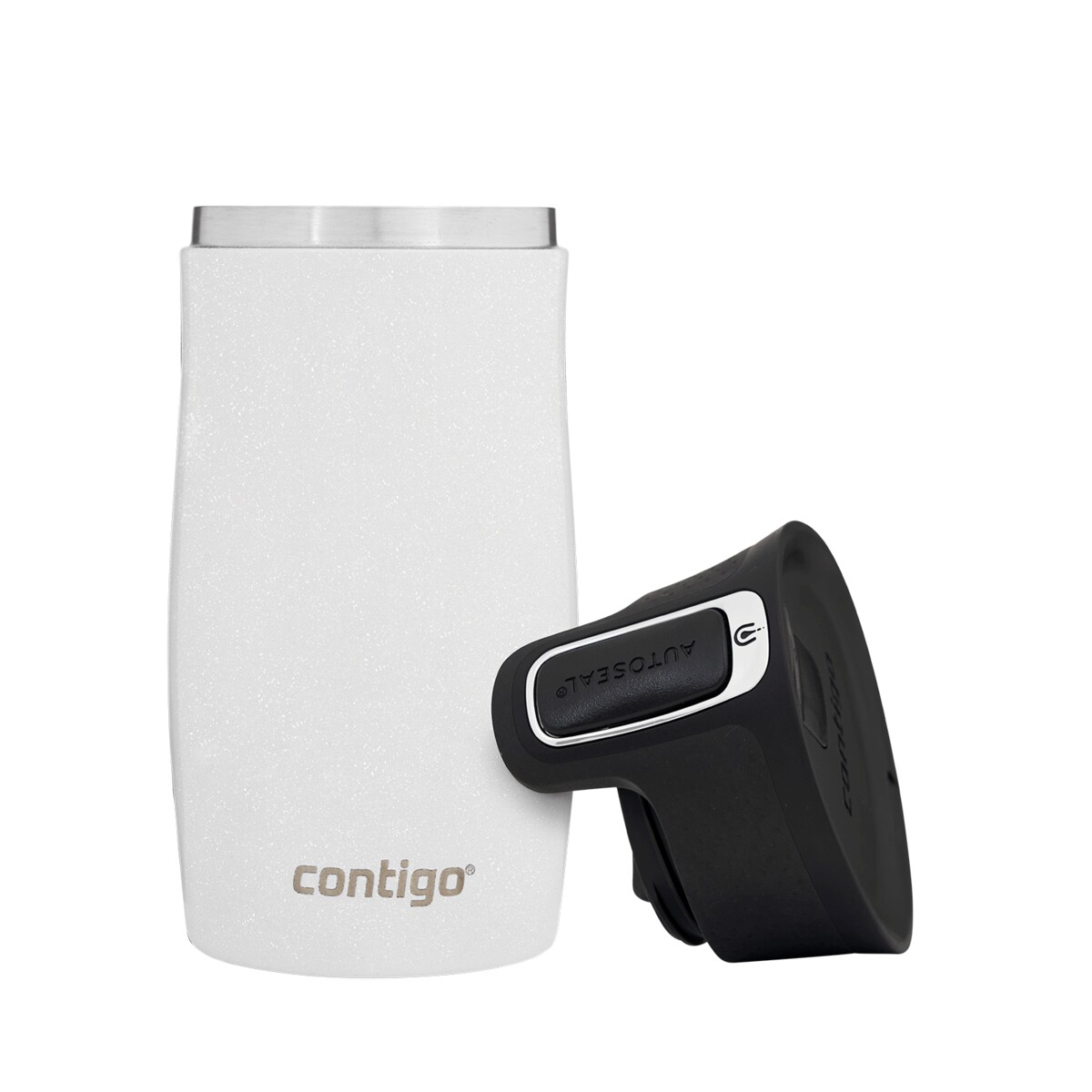 Kubek termiczny Contigo West Loop Mini 300ml - Kot - Biały Metalik