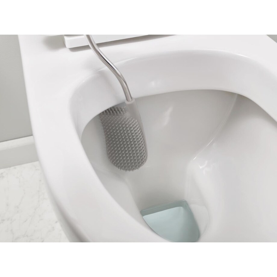 Szczotka do toalety z przestrzenią na detergent szara Flex,  13 x 14.9 x 45.7 cm, Joseph Joseph