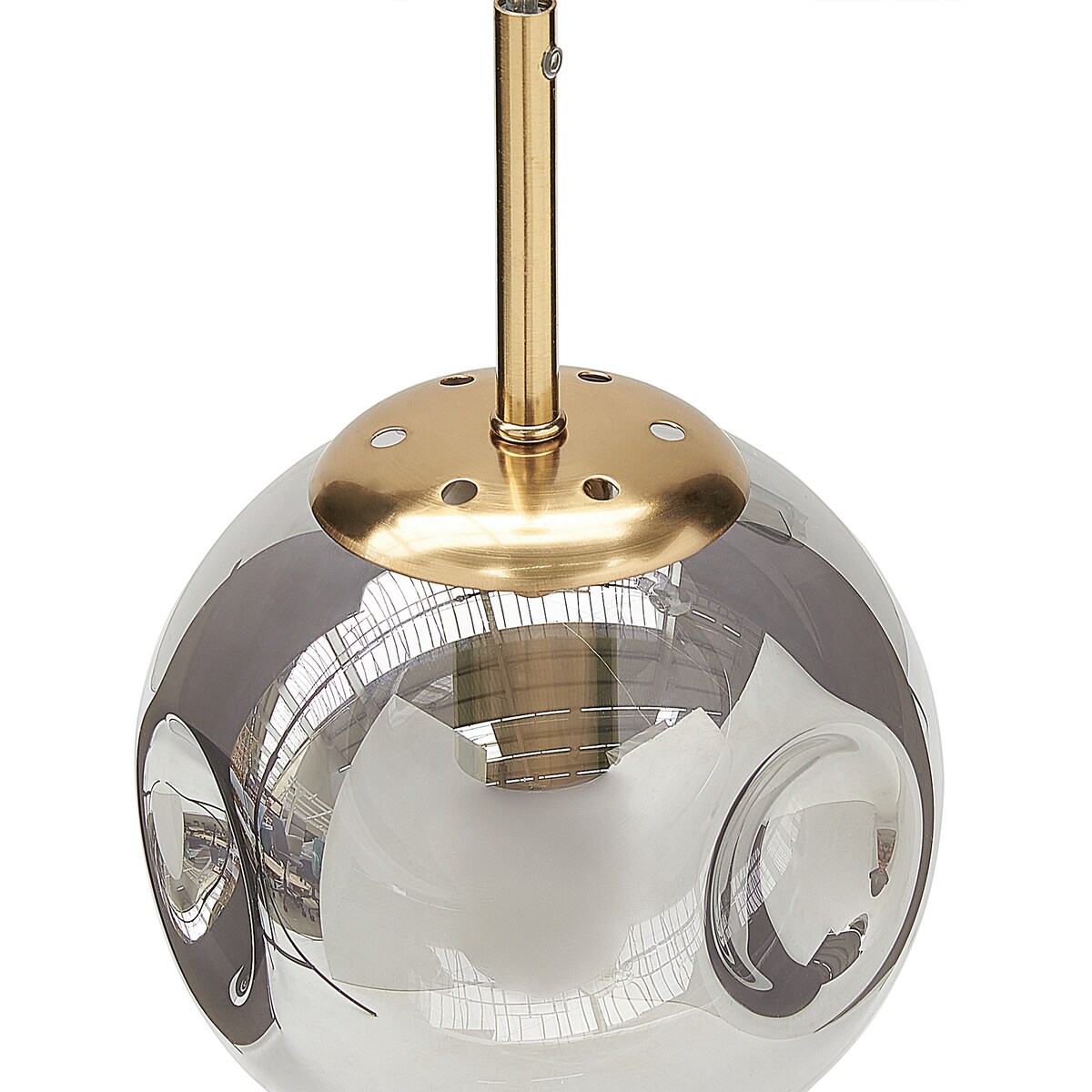 Lampa wisząca RALFES Szkło Mosiężny