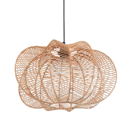 Lampa wisząca rattanowa naturalna KIBI