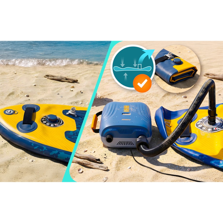 Pompka elektryczna do SUPa + 6 przejściówek samochodowa