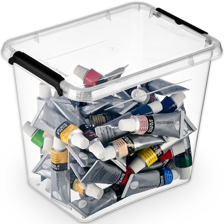 Pojemnik Plastikowy Pudełko Z Pokrywą Pudło Box Do Przechowywania 3L