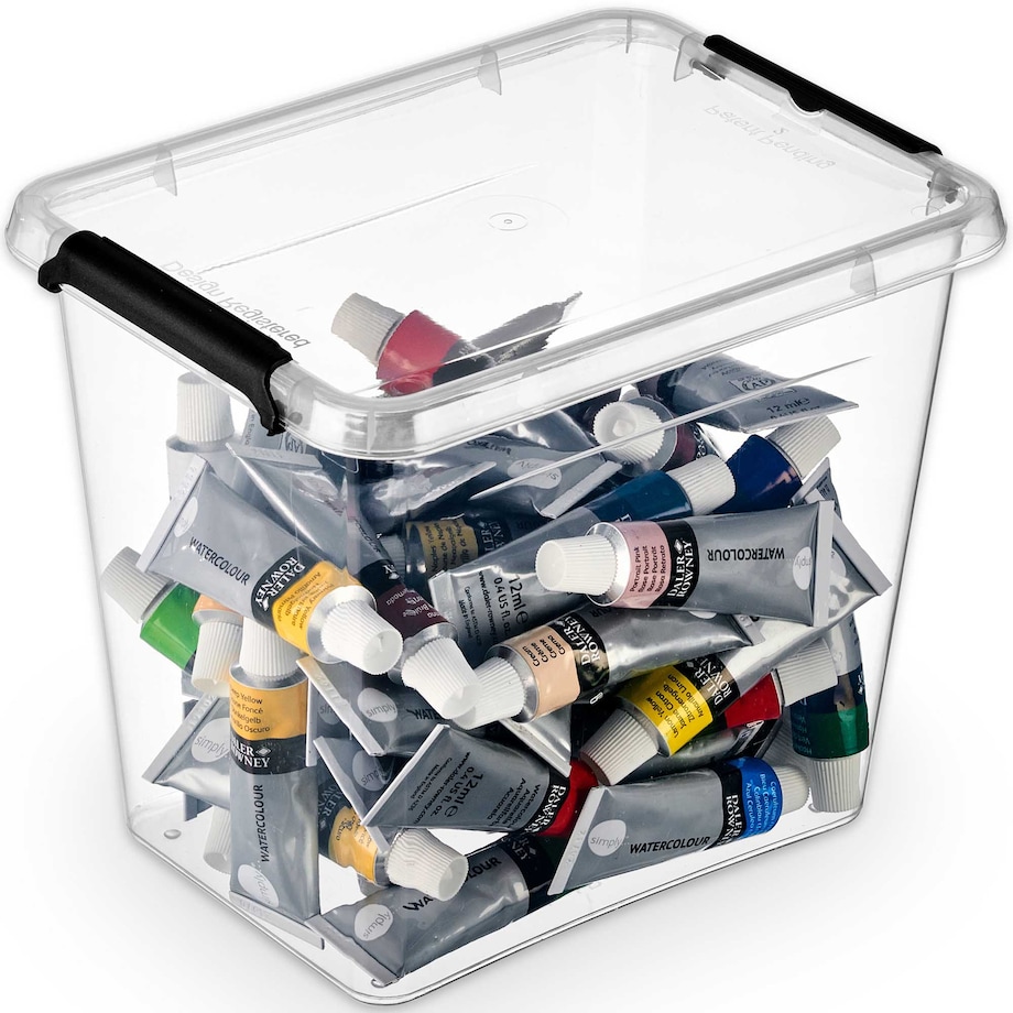 Pojemnik Plastikowy Pudełko Z Pokrywą Pudło Box Do Przechowywania 3L