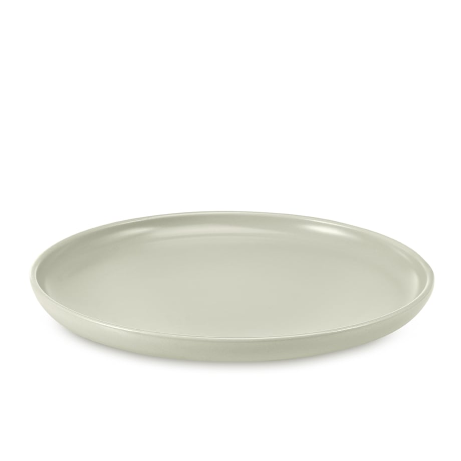 KONSIMO VICTO Nowoczesny zestaw obiadowy dla 6 osób w kolorze beżowym/zielonym/szarym (18 elementów)