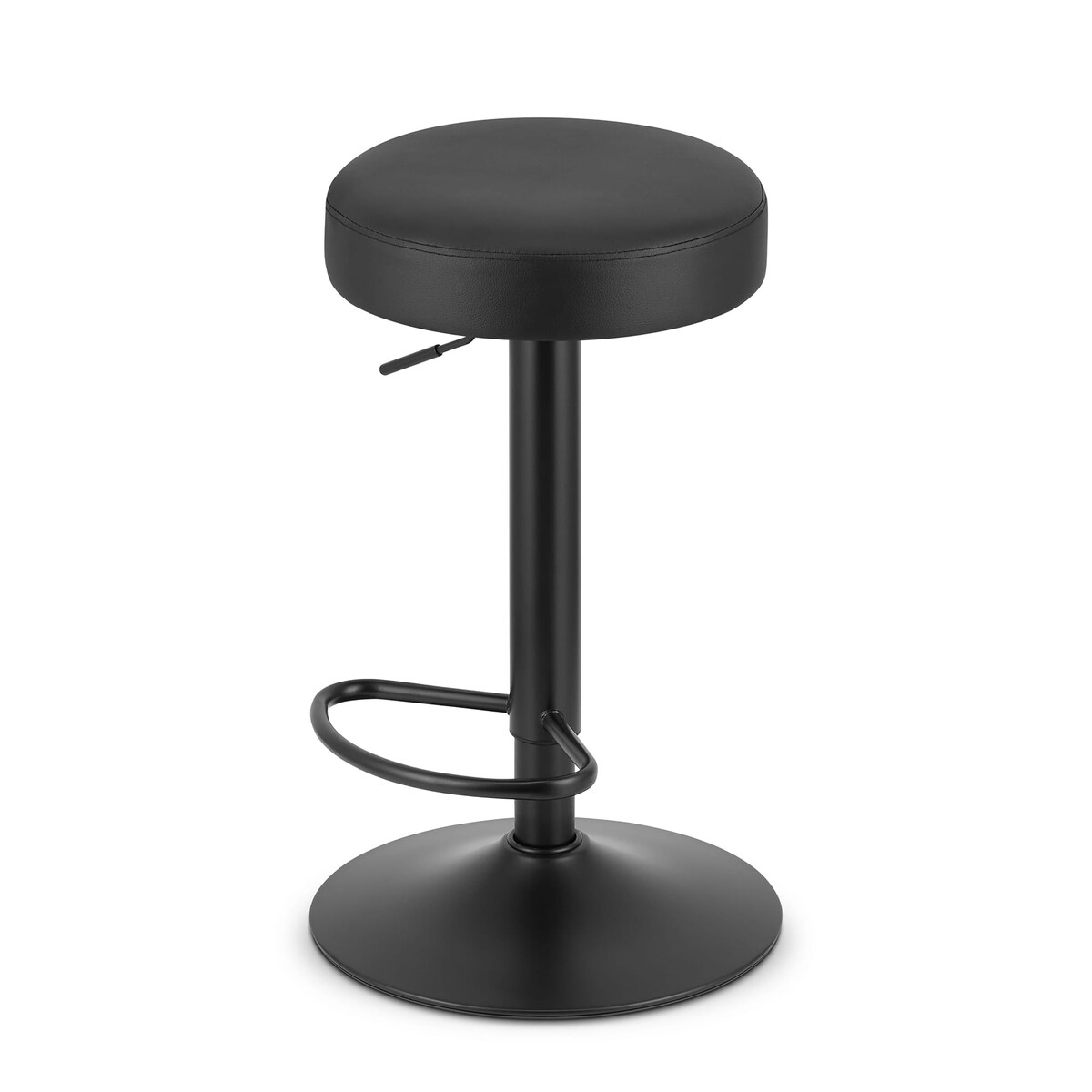 Hoker Do Jadalni Kuchni Baru Wysoki Rojst - Ekoskóra Czarny / Baza Czarna