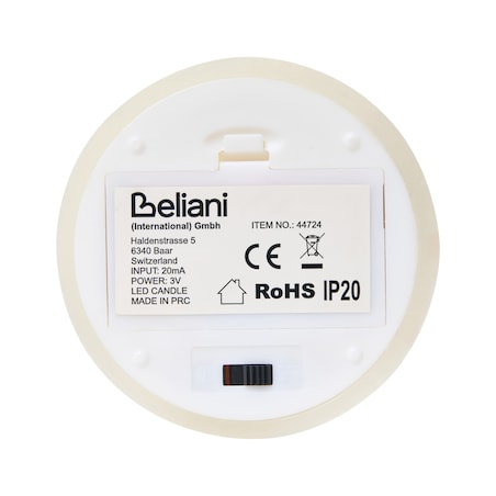 Zestaw 6 świec LED AMOREA 10/15 cm Złamana biel