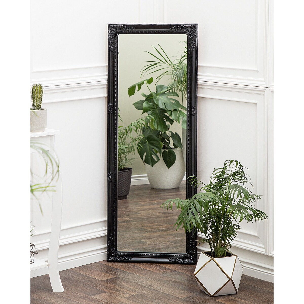 Lustro ścienne 50 x 130 cm czarne FOUGERES