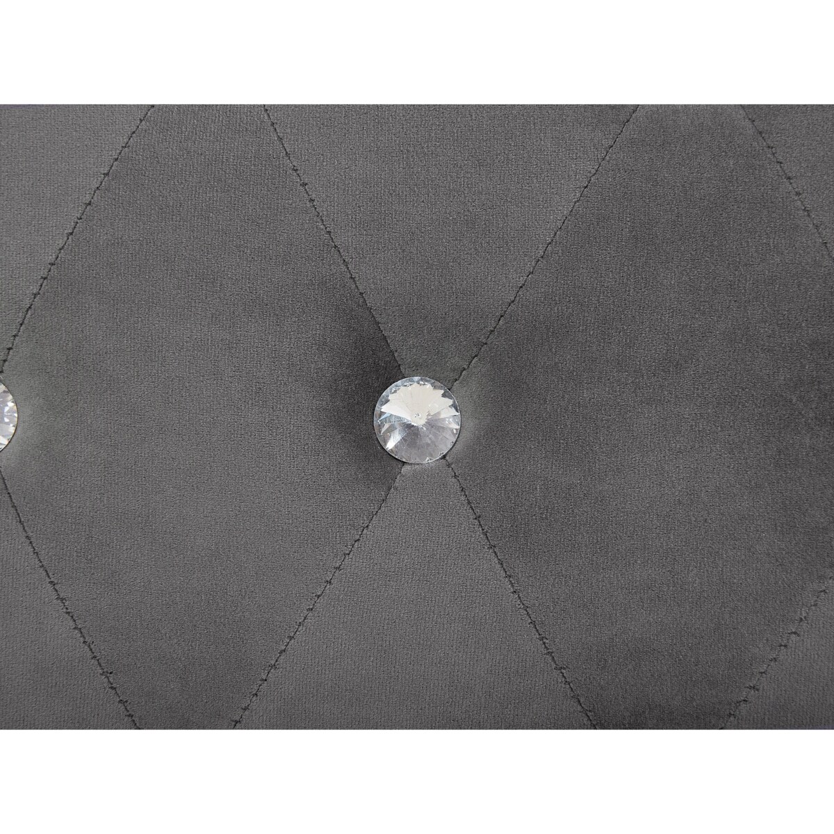 Łóżko z pojemnikiem welurowe 140 x 200 cm ciemnoszare METZ