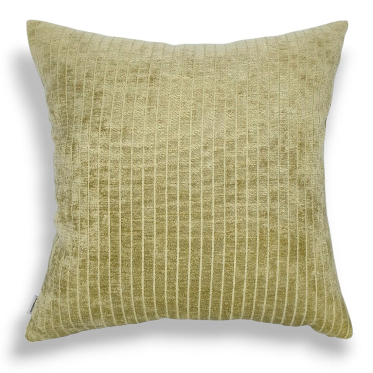 Złocista Oliwka poduszka dekoracyjna w prążki 45x45 Lines