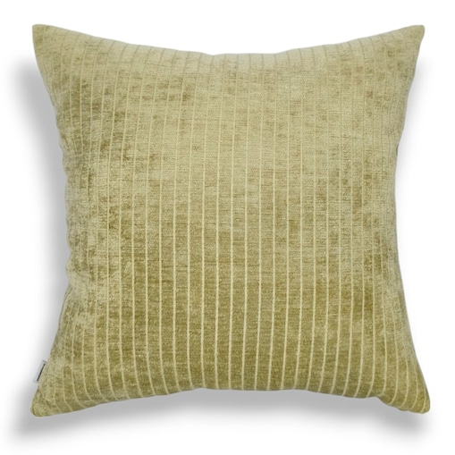 Złocista Oliwka poduszka dekoracyjna w prążki 45x45 Lines