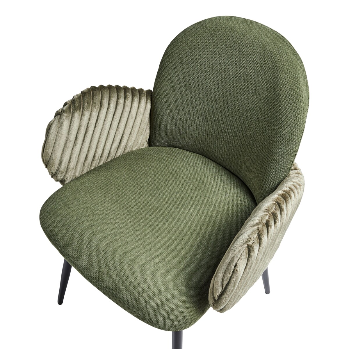 Zestaw 2 krzeseł do jadalni AMITY Zielony