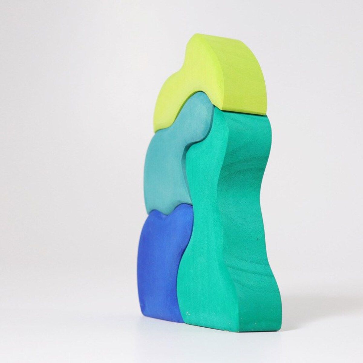 Kształty wodne - drewniane klocki Grimm's niebieskie 1+