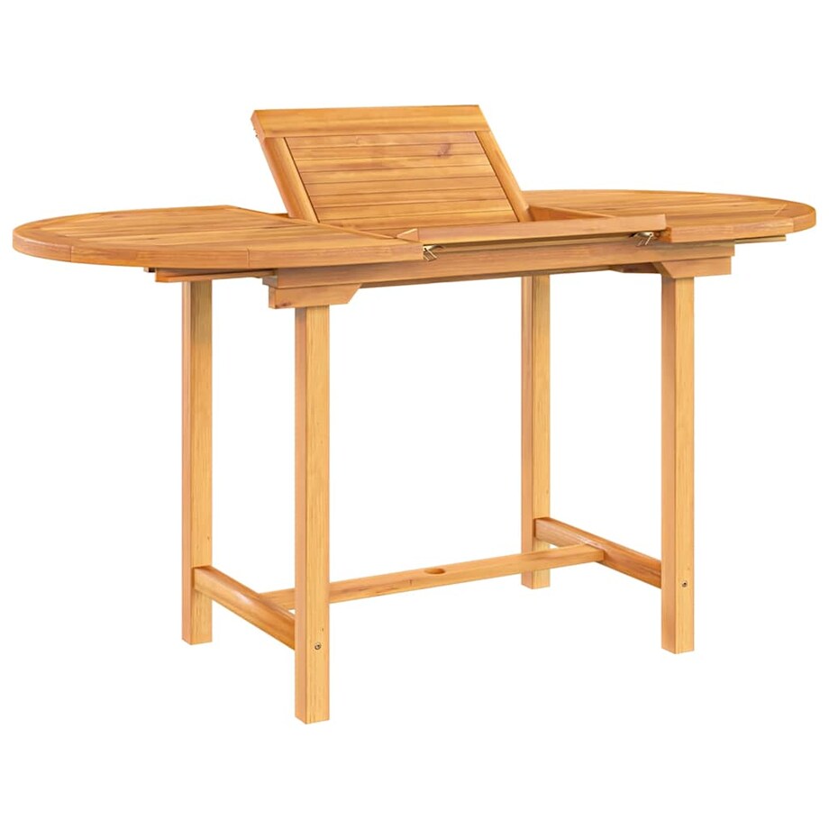 vidaXL Rozkładany stół ogrodowy, 110-160x80x75 cm, lite drewno tekowe